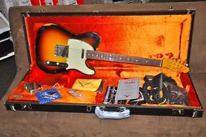 Fender Telecaster 2015 Custom Shop 1963 Sunburst Relic - Black Dot
