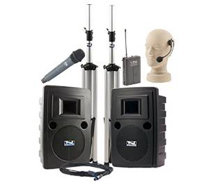 Anchor Audio Liberty Dual Deluxe Package with One Handheld Microphone and One Headset Microphone