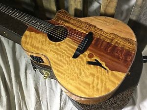 Luna VISTA EAGLE Grand Concert Acoustic-Electric Guitar