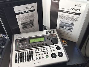 Roland TD-20 V Drum Module Brain td 20 Excellent Condition + MANUALs