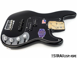LOADED USA Fender Deluxe P BASS BODY Precision American Guitar Parts Black SALE!