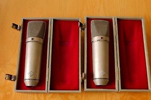 Two Neumann U67 Microphones - Matching Stereo Pair