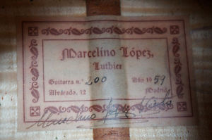 1959 Marcelino Lopez Nieto Flamenco Guitar , luthier made in Madrid - restored