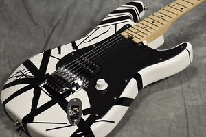 EVH Striped Series White with Black Stripes Electric Free Shipping