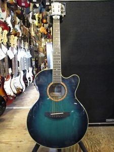 YAMAHA CPX-8SY COMPASS Blue w/hard case F/S Guiter Bass From JAPAN #T597