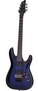 Schecter Blackjack Slim Line Series C-1 FR 6-String Electric Guitar, See-Thru B