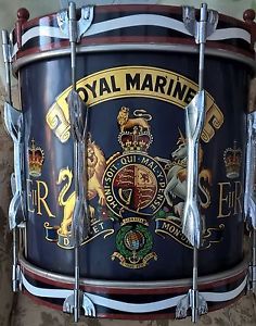 GENUINE ROYAL MARINES MILITARY DRUM