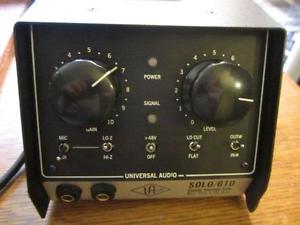 Universal Audio SOLO 610 Classic Vacuum Tube Mic Pre + DI Box