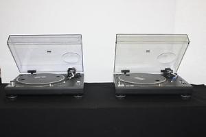 2 Technics Quartz SL-1200MK2 Direct Drive Turntable System 2 Piece set