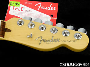 2016 Fender American CHANNEL BOUND Telecaster NECK +  TUNERS  Tele USA Compound