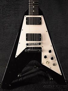 Gibson Flying V '67 '' MOD '' -Ebony- made 1996 Electric Free Shipping