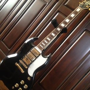 Used! Fernandes BURNY RSG Black 3 Pick-up SG Vintage Guitar