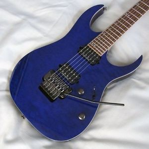 Excellent! Ibanez Premium Series RG920QMZ Cobalt Blue Surge Guitar 24f