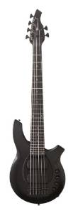 Music Man 182-66-64-P2 Ernie Ball Bongo 6-String Bass Guitar, HH Stealth Black