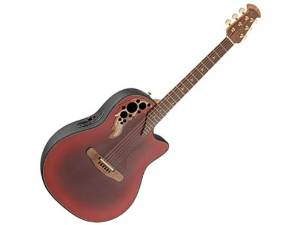 Ovation Adamas 2081GT-2 Acoustic-Electric Guitar, Reverse Red Burst