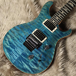 Free Shipping Used Paul Reed Smith "Floyd" Custom24 10top Quilt AQ Guitar