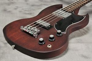 Gibson SG Standard Bass Faded Worn Brown Electric Free Shipping