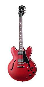 2015 Gibson ES-335 Semi-Hollowbody Electric Guitar, Satin Cheery Red Finish