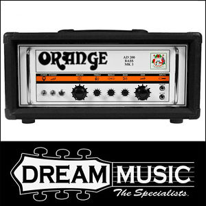 Orange AD200 200W All Valve Tube Bass Amp Head BLACK - Made In England RRP$3199