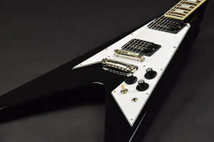 [USED]EDWARDS E-FV-85D Black Flying V Type Electric guitar