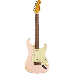 Fender Custom Shop 1963 Relic Stratocaster Electric Guitar Faded Shell Pink