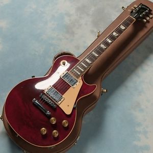 Gibson Les Paul Standard Sheer Maple Top Wine Red Pre Used Bass Guitar From JP