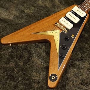 NEW Gibson 1959 Mahogany Flying V w/3 P-90's M2M Antique Natural From JAPAN F/S