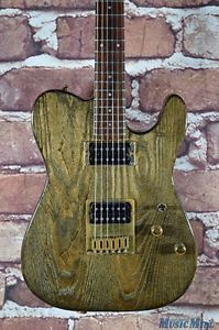 1986 Schecter USA PT Saturn Telecaster Electric Guitar Ash Body