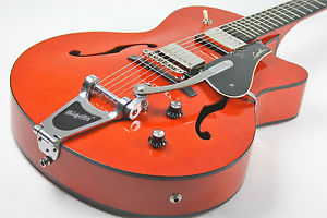 Godin 5th Avenue Uptown GT Limited Edition'Trans Orange'W/Tric Case FREE SHIPPIN