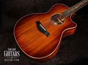 Taylor K22ce Koa Grand Concert Acoustic-Electric Guitar Shaded Edgeburst (SN:1107135136)