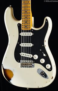 Fender Custom Shop NAMM Poblano Strat Aged WhiteBlonde over 2Tone Sunburst (165)