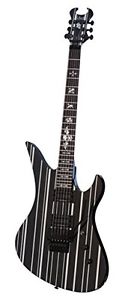 Schecter Synyster Gates Standard Electric Guitar (Gloss Black,Pin Stripe)