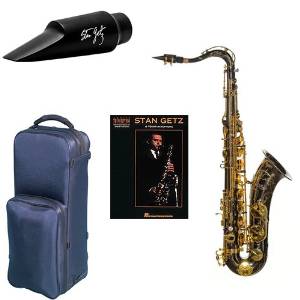 Virtuoso Series Professional Black Nickel Tenor Saxophone Deluxe w/Stan Getz Mouthpiece & Book Pack