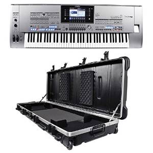 Package: Yamaha Tyros 5 76 Key Flagship Arranger Keyboard Workstation with a 7.5" LCD Screen + SKB 1SKB-5817W ATA 88-Note Slim Keyboard Hard Case With Wheels