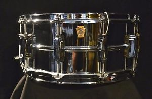 Ludwig drums LM402 6.5" x 14" Supraphonic snare drum Chrome over aluminum