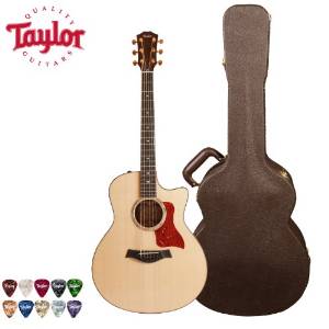 Taylor Guitars 516CE Acoustic Guitar with Deluxe Brown Hardshell Case and 10-Piece Pick Pack