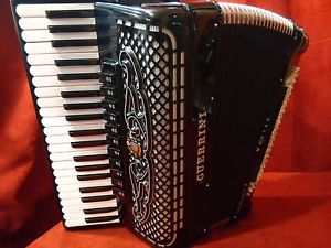 Used Guerrini Superior 2 Black Piano Accordion LMMM 41 120 Made in Italy