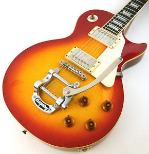 [USED]Aria Pro II Leo Pard LS-600 with Bigsby (Cherry Sunburst) Electric guitar