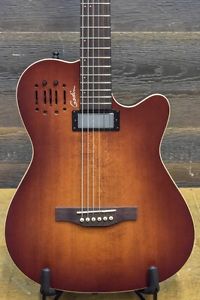 Godin A6 Ultra Baritone Burnt Umber "SF" Electro-Acoustic Guitar w/Bag #16325194