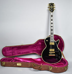 1983 Gibson Vintage Les Paul Custom Black Beauty Shaw Era Electric Guitar w/OHSC