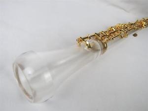 Professional concert C key Crystal tube body semiautomatic oboe,gold-plating