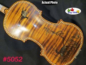 2006 year make 28 grain genuine pearl inlay,SONG Brand drawing violin 3/4 #5052