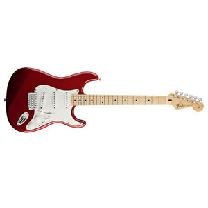 Fender Standard Stratocaster Strat Guitar Maple Candy Apple Red DEMO