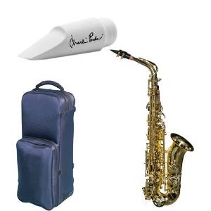 Virtuoso Series Professional Clear Lacquer Alto Saxophone Deluxe w/Legends Charlie Parker Mouthpiece