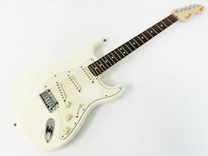 Fender USA Stratocaster Jeff Beck White Alder Body Used Electric Guitar Japan