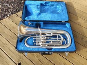 Yamaha YEP 321 Four Valve Silver Plate Euphonium Very Good Condition