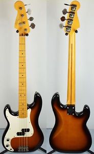 FENDER Precision Bass 57' LH Left Hand SunBurst GAUCHER 94' JAPON