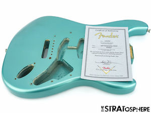 Fender USA Custom Shop '66 NOS Stratocaster BODY Guitar Parts Ocean Turquoise