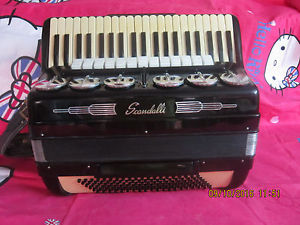 SCANDALLI  BREVETTO  ACCORDION 120 BASS  13/6 Registers Black  USED PARTS ONLY
