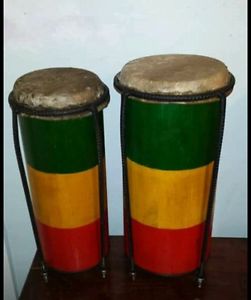 Rasta Drums Heartbeat Nyabinghi Set - Classic Rockers - Jah Rastafari Reggae